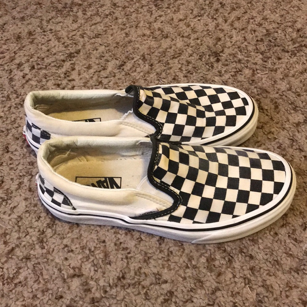 Black and white checkered vans